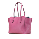 グッチ スウィング ショルダーバッグ トートバッグ 354408 パープル レザー レディース GUCCI 【中古】